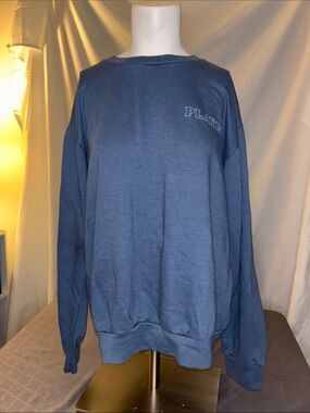 PLAYBOY Navy Blue Crewneck Sweatshirt with Chest Logo